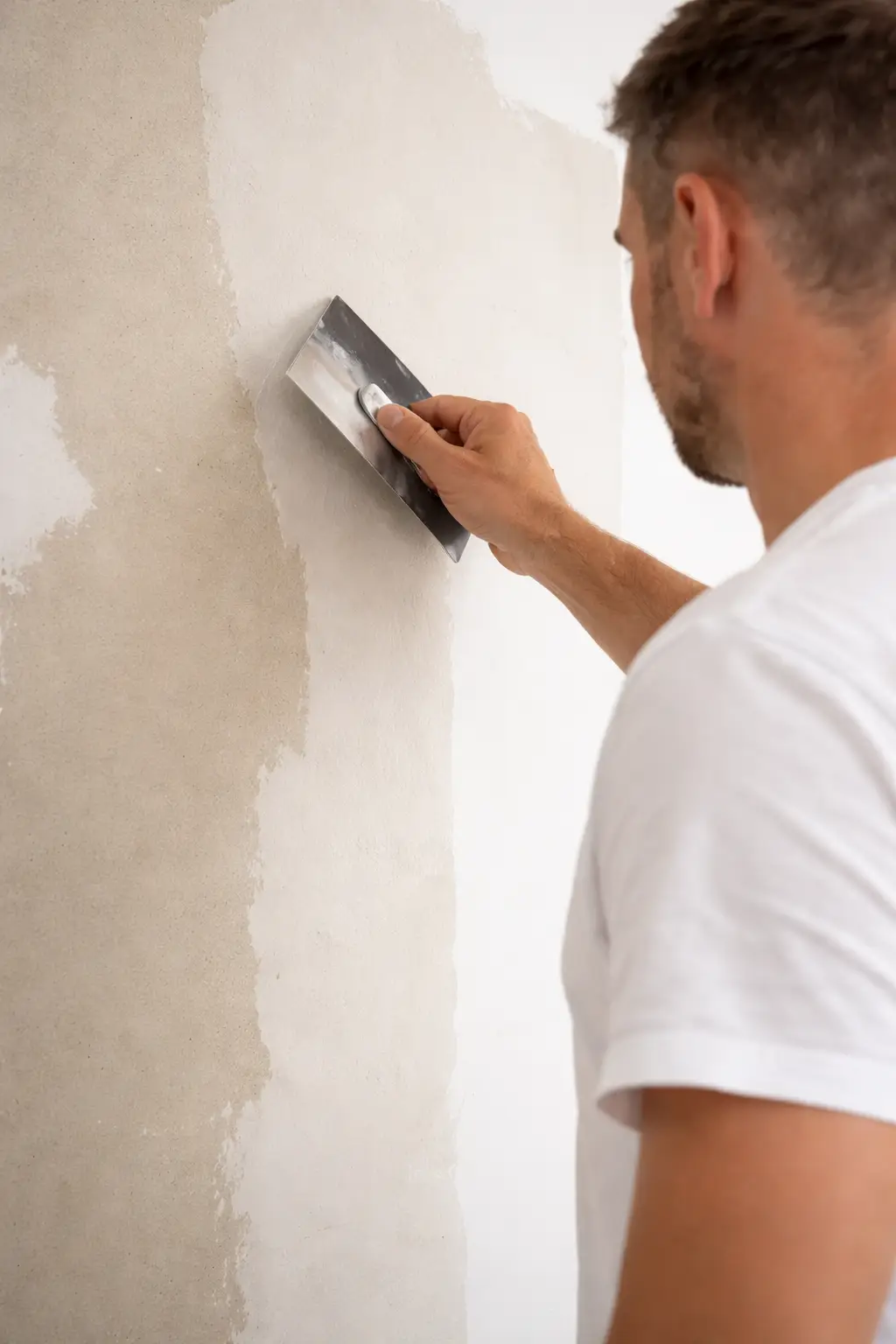 muur voorbereiden voor schilderwerk door briljant projecten